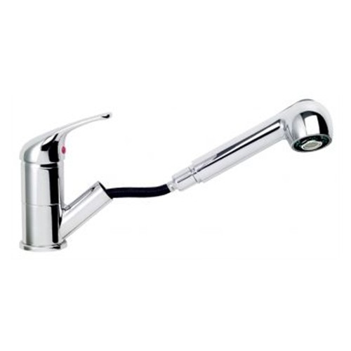 Minikeuken-kraan met uittrekbare sproeier hoge druk