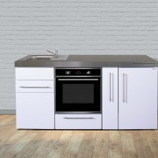 Minikeuken PREMIUMLINE MPB 180 A wit bakoven en koelkast