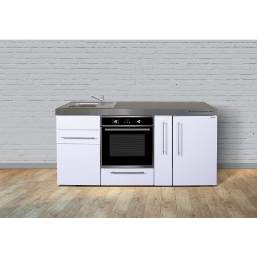 Minikeuken PREMIUMLINE MPB 180 A wit bakoven en koelkast