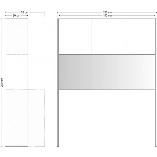 STUDIO LINE SE 150 KIT voor minikeukens 150 cm
