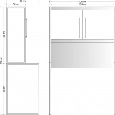 STUDIO LINE SD 120 KIT pour les mini-cuisines 120 cm