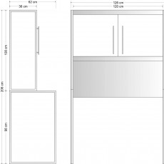 STUDIO LINE SD 120 KIT for minikitchens 120 cm