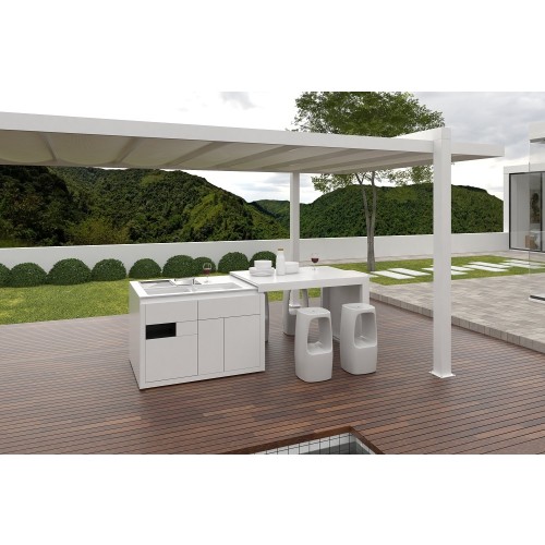 Nota WHITE indoor-outdoor mono block premium keuken