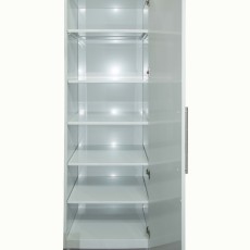 Colonne 60 x 216 cm métal BLANC butoir de porte à droite