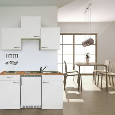 Junior kitchen 150 cm WHITE fridge - electrical coocking