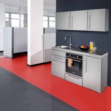 Project minikeuken MILANO 150 cm INOX 3 toestellen