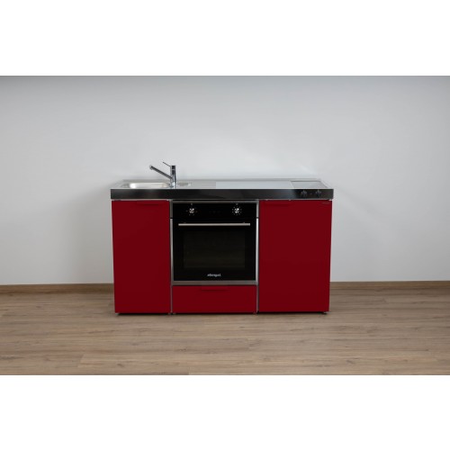 Minikeuken KITCHENLINE MKB 150 rood met 3 toestellen