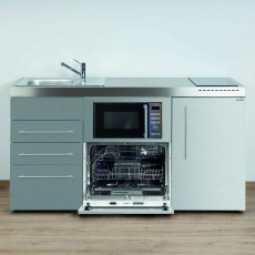 Minikeuken PREMIUMLINE EDELSTAAL 160 cm All-in-One