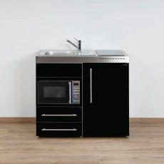 Minikeuken PREMIUMLINE MPM100 Zwart combi oven inductie LI