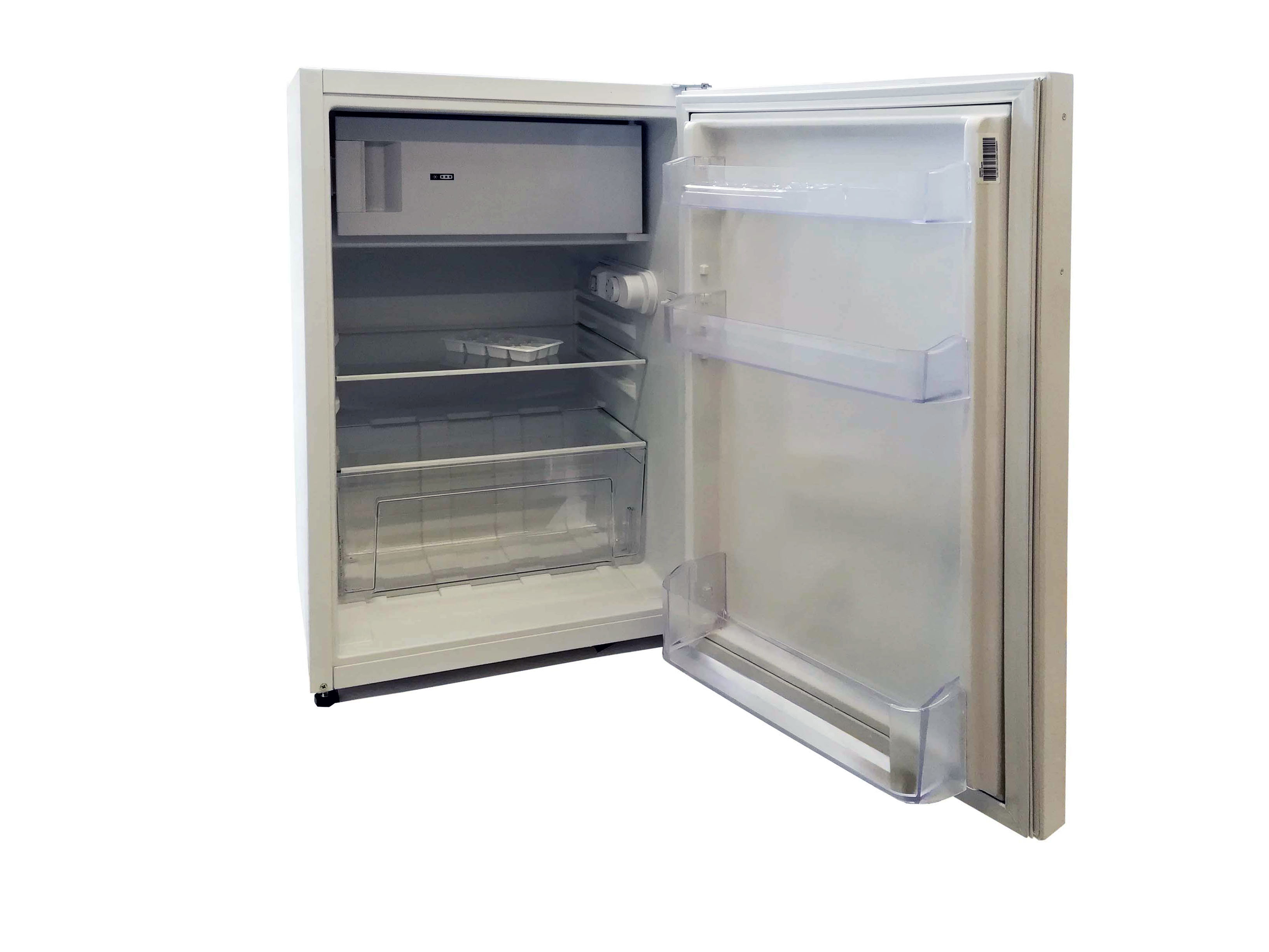 Nageslacht Natuur Uitsteken Minikeuken RVS INOX 120 cm koelkast en vitrokeramische kook | Mini keuken