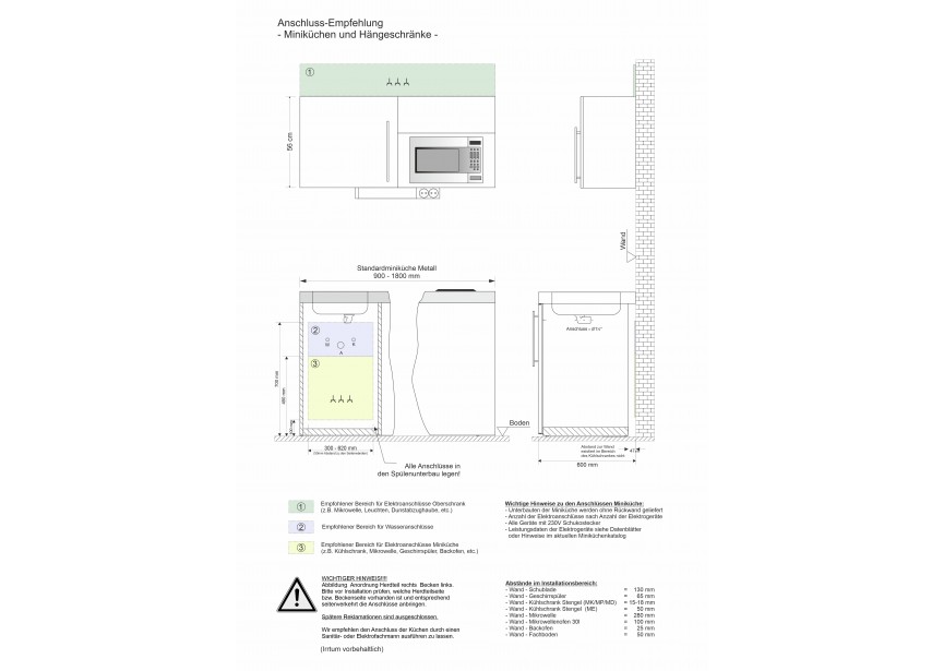 Cuisine Équipée en Métal : Frigo, L-V, M-O + Armoires 3x2,16m(l,h) Pls  Coloris - Stengel