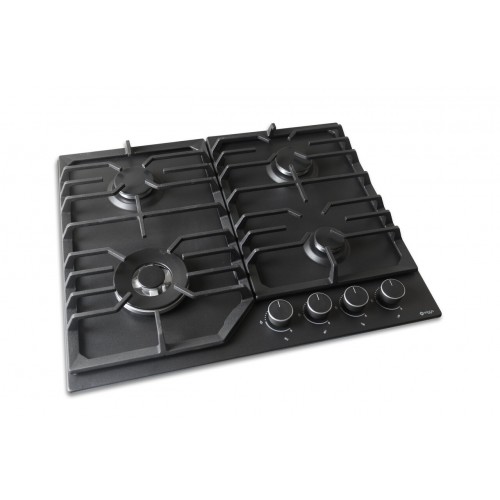 Inbouw gaskookplaat met Wok - 60 cm - Zwart