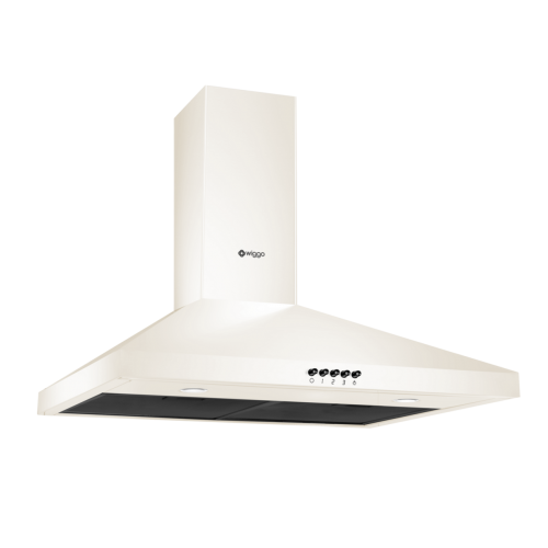 Decoratieve 60 cm Créme afzuigkap 300m³/h-recirculatie