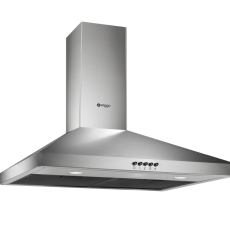 Decoratieve cooker hood 60 cm INOX  300m³/h-recirculation