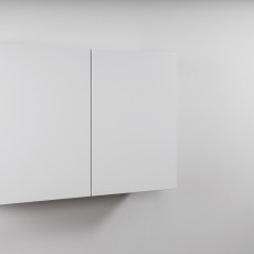 Wall cabinet metal  XL 72 cm hight white pre build 100 cm