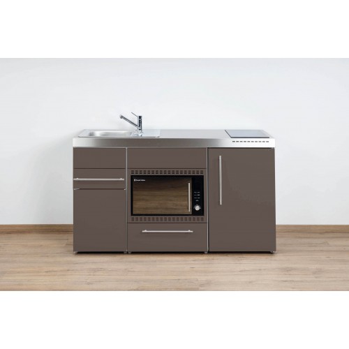 Minikeuken DUBLIN 150 cm taupe met combimagnetron oven