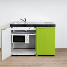 Minikitchen KITCHENLINE MKM 120 Green with 3 electrical appl