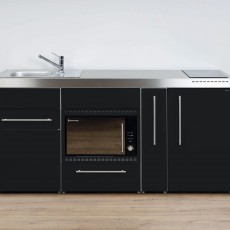 Mini-cuisine PREMIUMLINE MPMOS 180 A noir avec 3 appareils