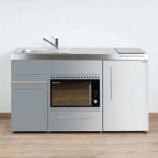 Minikeuken PREMIUMLINE MPMOS 150 Inox rvs  XL Combi magnetro