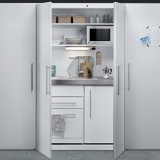 Metal Cupboard kitchen 120x66x200 cm 3 electrical devices