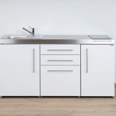 Minikeuken PREMIUMLINE MP 170 Wit vitrokeramische kookplaat