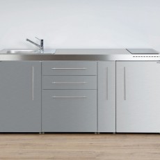 Minikeuken PREMIUMLINE MP 180 A Inox edelstaal vitrokeramisc