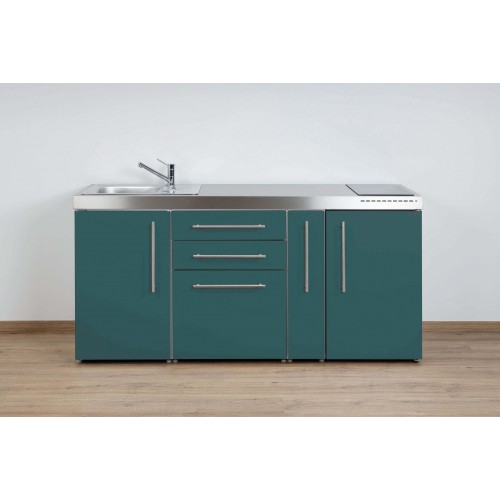 Minikeuken PREMIUMLINE MP 180 A Turquoise vitrokeramische ko