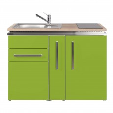 Minikitchen DESIGNLINE MD 120 A Green fridge induction