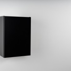 Wall cabinet metal black pre built 40 cm