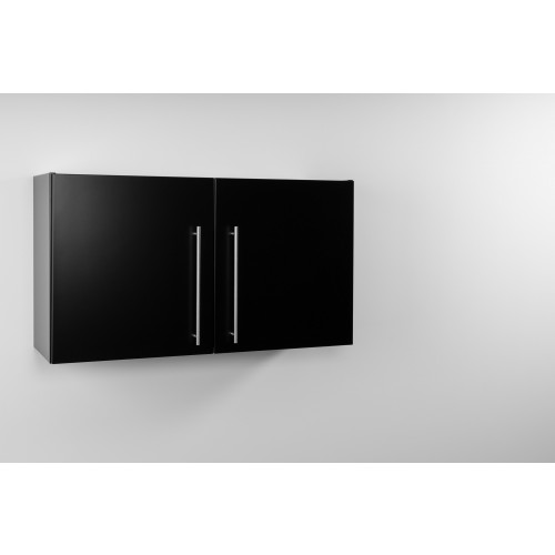 Armoires suspendue métal noir montées 100 cm