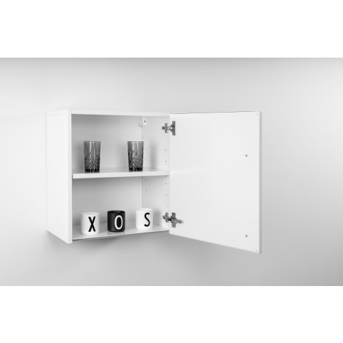 Voorgemonteerde metalen witte hangkast 50 cm