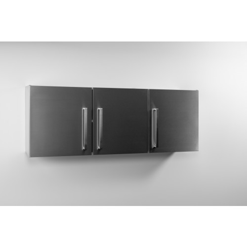 Voorgemonteerde DESIGNLINE Inox edelstaal hangkast 150 cm