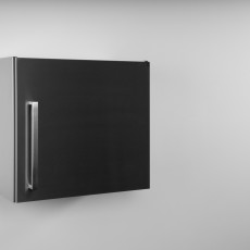 Wall cabinet DESIGNLINE stainless steel pre built 120 cm
