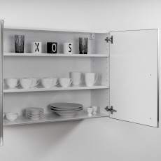 Wall cabinet DESIGNLINE XL H 72 cm stainless steel pre built