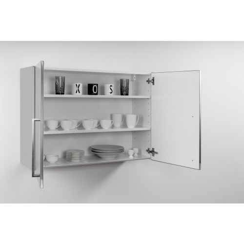 Voorgemonteerde DESIGNLINE XL H 72 cm  Inox edelstaal 100cm