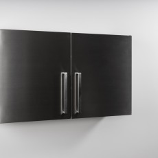 Wall cabinet DESIGNLINE XL H 72 cm stainless steel pre built
