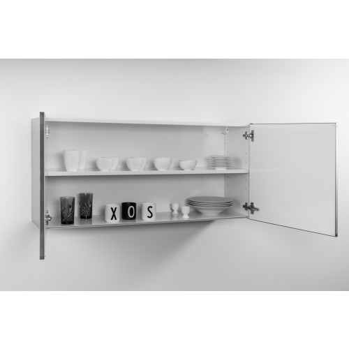 Voorgemonteerde Inox edelstaal hangkast 120 cm