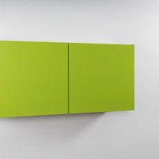 Wall cabinet metal green pre built 120 cm
