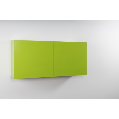 Voorgemonteerde metalen groene hangkast 120 cm