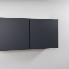 Wall cabinet metal slate grey pre built 120 cm