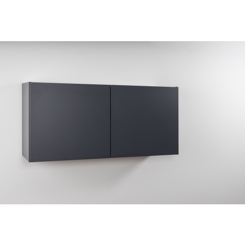 Voorgemonteerde metalen lei grijs hangkast 120 cm