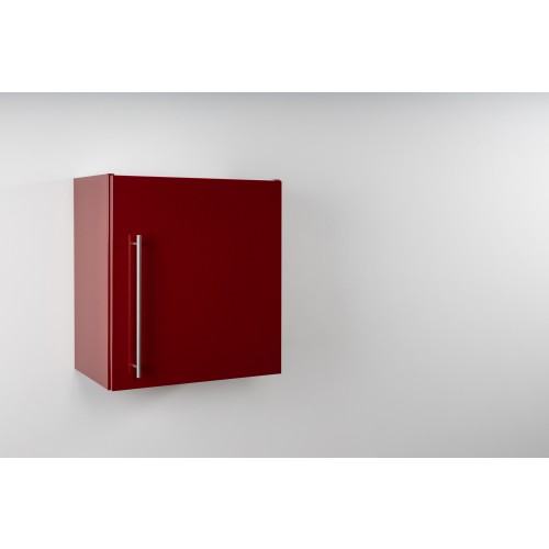 Voorgemonteerde metalen rode hangkast 50 cm