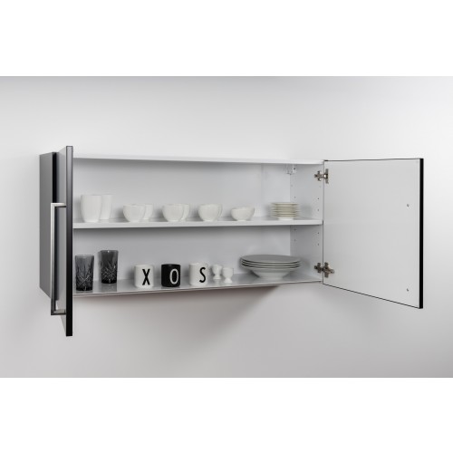 Voorgemonteerde DESIGNLINE hangkast zwart 120 cm